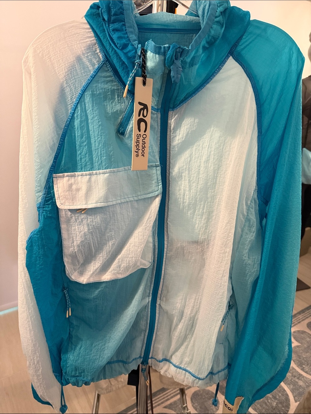 RCOS packable outdoor hiking jacking NWT size M